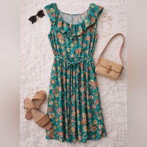 LOFT Floral Midi Dress – Size 18P (Petite)